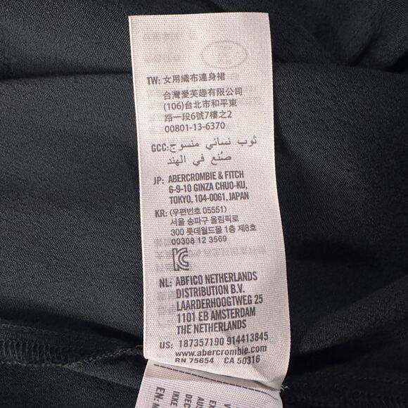 Abercrombie & Fitch Small Mini Wrap Dress Long Sleeve Surplice V-Neck A-Line - Picture 9 of 10